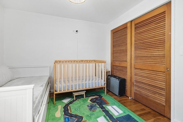301 Neponset St Unit 12A, Norwood, MA 02062 - bedroom with wood finished floors and a closet