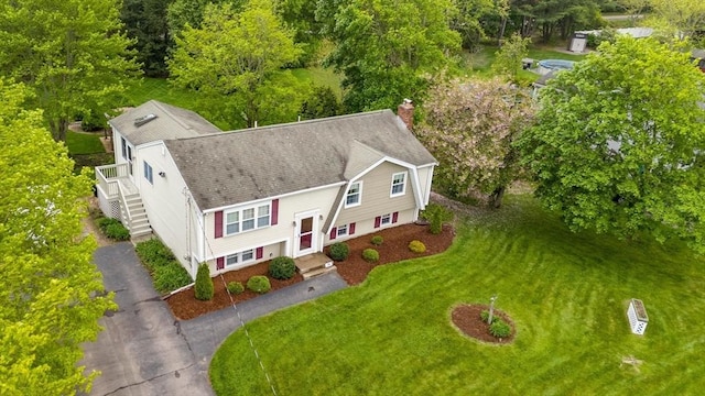 aerial view of property and surrounding area