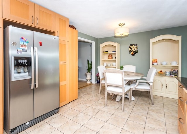 140 College Farm Rd, Waltham, MA 02451 - dining room with light tile patterned floors