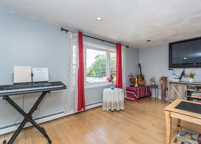 140 College Farm Rd, Waltham, MA 02451 - rec room with light wood finished floors and recessed lighting