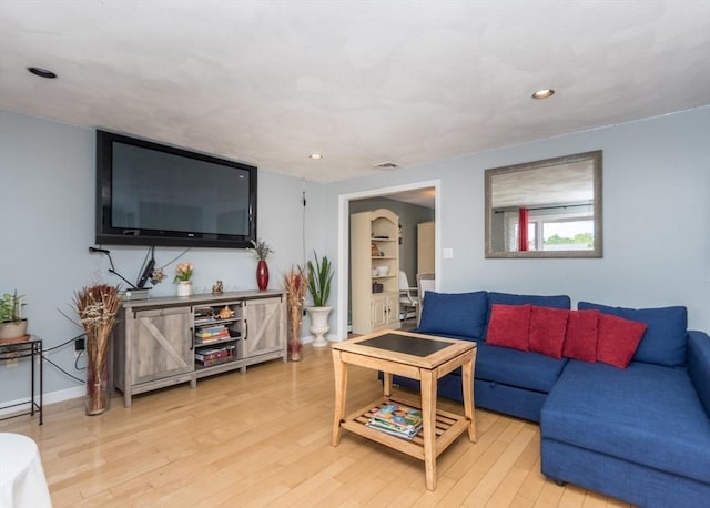 140 College Farm Rd, Waltham, MA 02451 - living room with light wood finished floors and recessed lighting