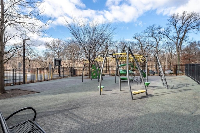 view of jungle gym