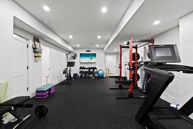 view of workout area