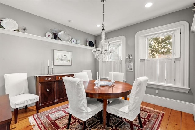 31 Mead St, Boston, MA 02129 - dining room featuring a chandelier, recessed lighting, and light wood-style flooring