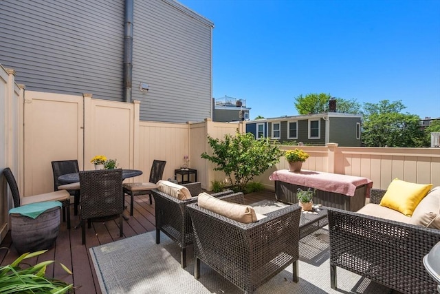31 Mead St, Boston, MA 02129 - deck with an outdoor living space and outdoor dining space