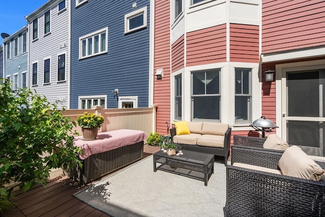 31 Mead St, Boston, MA 02129 - deck with outdoor lounge area