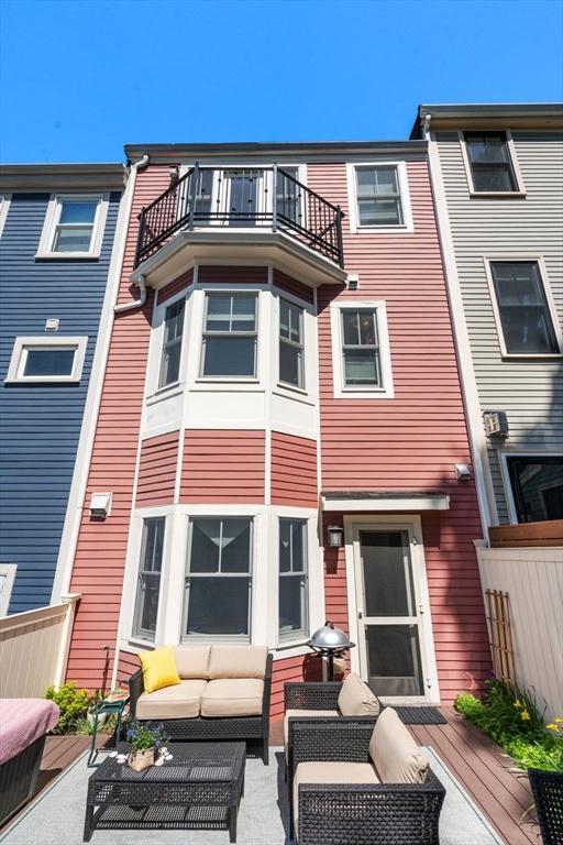 31 Mead St, Boston, MA 02129 - back of house with an outdoor living space, a balcony, and a wooden deck