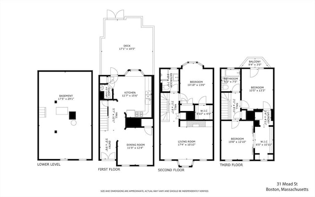 31 Mead St, Boston, MA 02129 - view of home floor plan