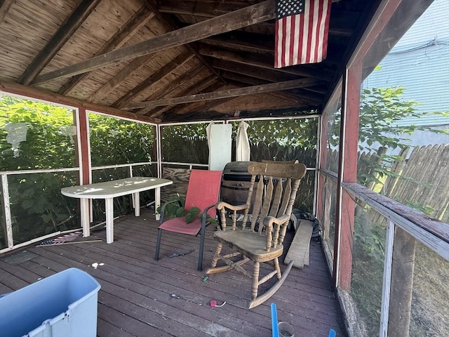 64 Suffolk St, Worcester, MA 01604 - view of wooden terrace