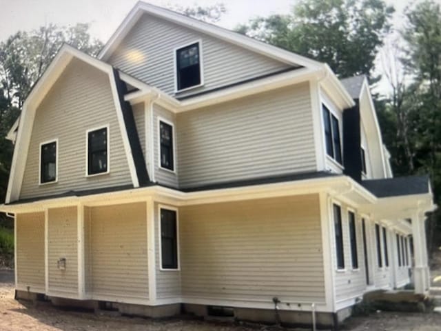 45 Widow Rites Ln, Sudbury, MA 01776 - rear view of property with a gambrel roof