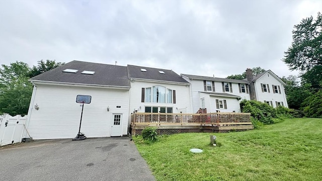 67 Amherst Rd Unit 67, South Hadley, MA 01075 - rear view of property featuring a wooden deck