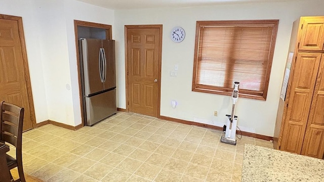 67 Amherst Rd Unit 67, South Hadley, MA 01075 - kitchen with freestanding refrigerator and light countertops