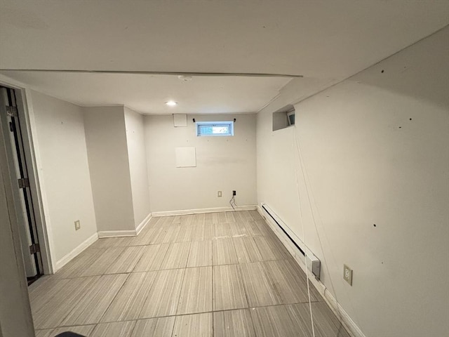 194 Paine St, Bellingham, MA 02019 - basement featuring baseboards and baseboard heating