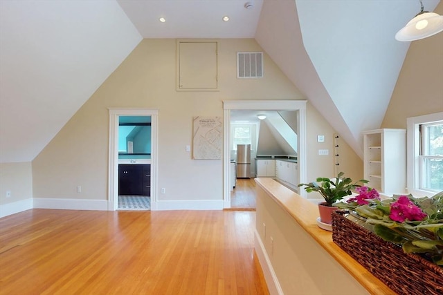 12 Bigelow Cir Unit 3, Boston, MA 02135 - bonus room with light wood finished floors and lofted ceiling
