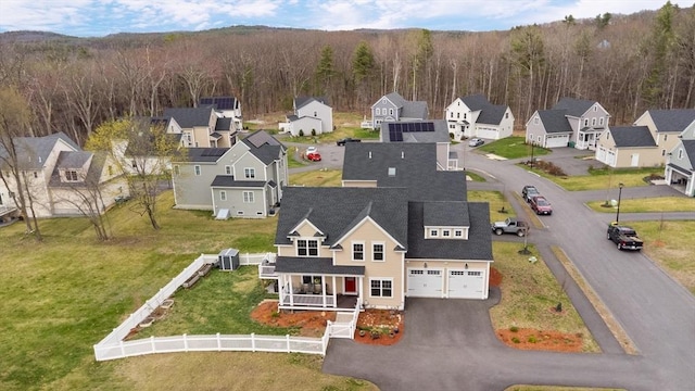 4 Curley Cir, Ayer, MA 01432 - aerial view with a view of trees and a residential view