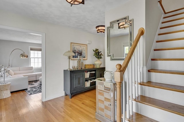 7 Sequoia Dr, Wilmington, MA 01887 - stairway with wood finished floors and baseboards