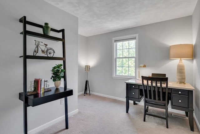 7 Sequoia Dr, Wilmington, MA 01887 - carpeted home office with baseboards and a textured ceiling