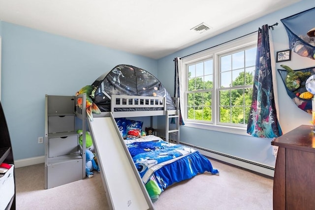 3 42nd St, Berkley, MA 02779 - carpeted bedroom featuring a baseboard radiator