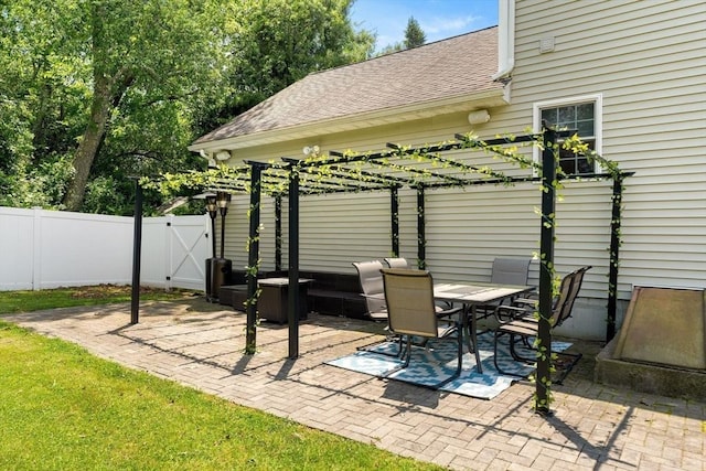 3 42nd St, Berkley, MA 02779 - view of patio / terrace with a gate and outdoor dining area