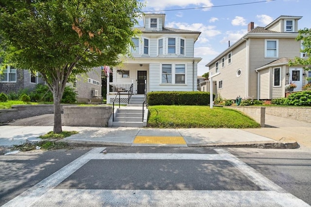 993 Shirley St, Winthrop, MA 02152 - traditional style home featuring covered porch and a front yard