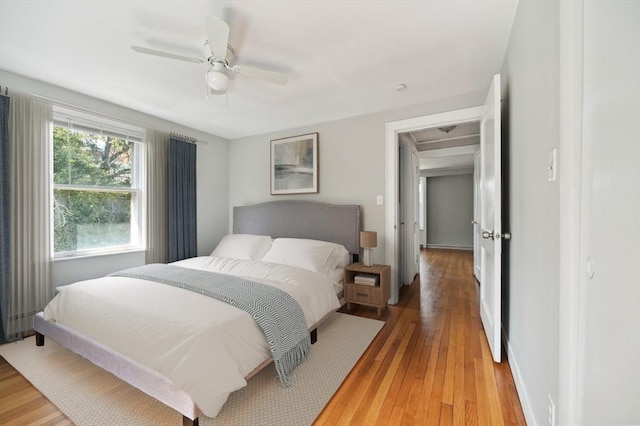 993 Shirley St, Winthrop, MA 02152 - bedroom with light wood-style flooring and ceiling fan