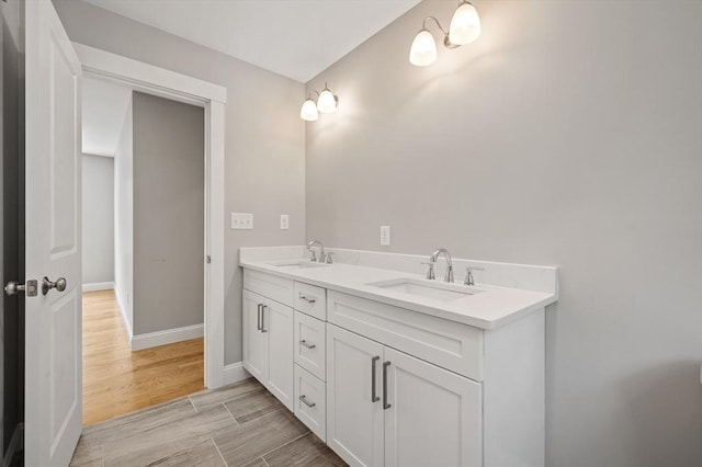 bathroom featuring vanity