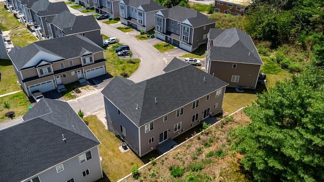 aerial perspective of suburban area
