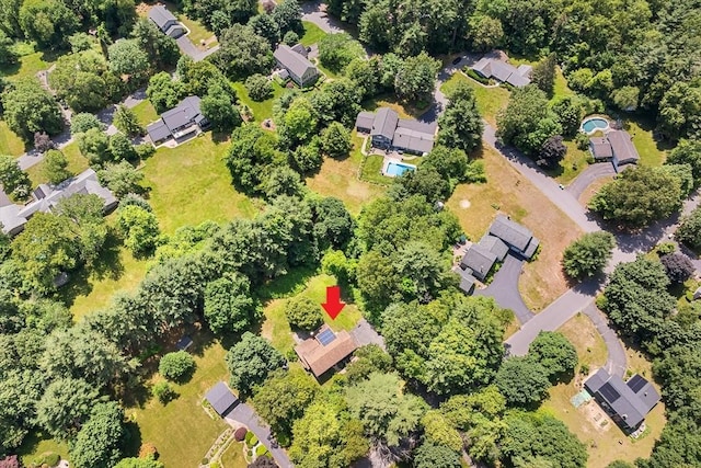 47 Churchill St, Sudbury, MA 01776 - aerial perspective of suburban area
