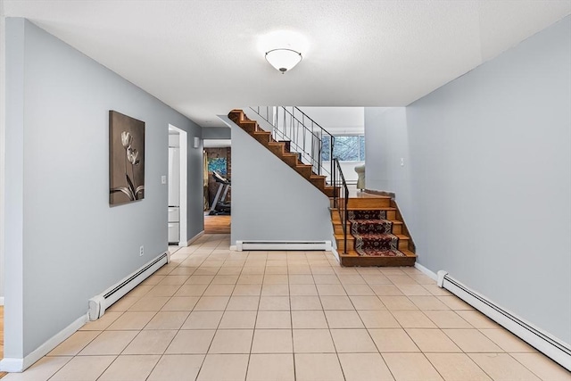 47 Churchill St, Sudbury, MA 01776 - empty room with a baseboard radiator and stairs