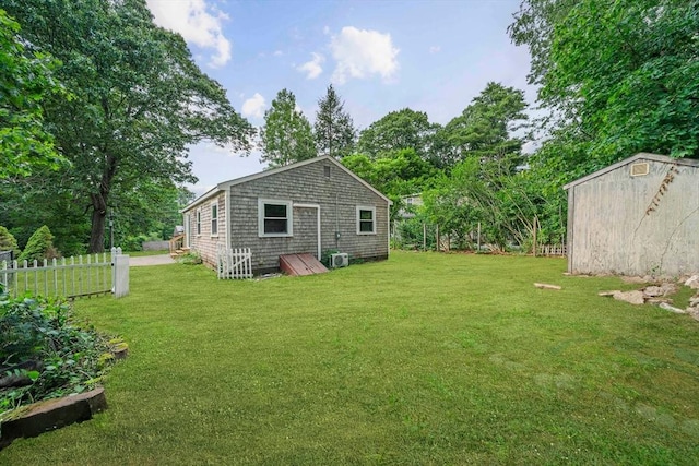 13 Hickory Rd, Halifax, MA 02338 - view of yard with a shed