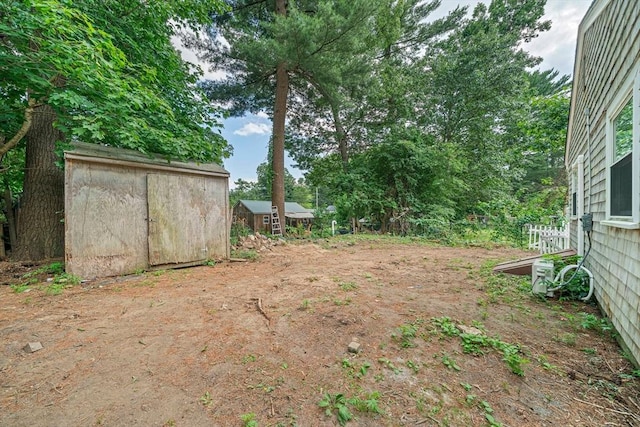 13 Hickory Rd, Halifax, MA 02338 - view of yard featuring a storage shed