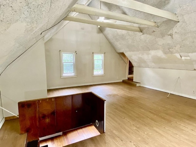 387 W Washington St, Hanson, MA 02341 - bonus room with wood finished floors and vaulted ceiling