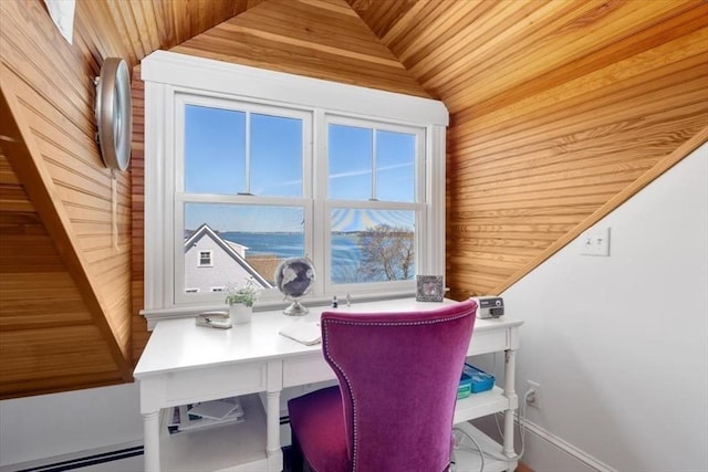 11 Paige St, Hingham, MA 02043 - office space featuring wood walls and baseboard heating
