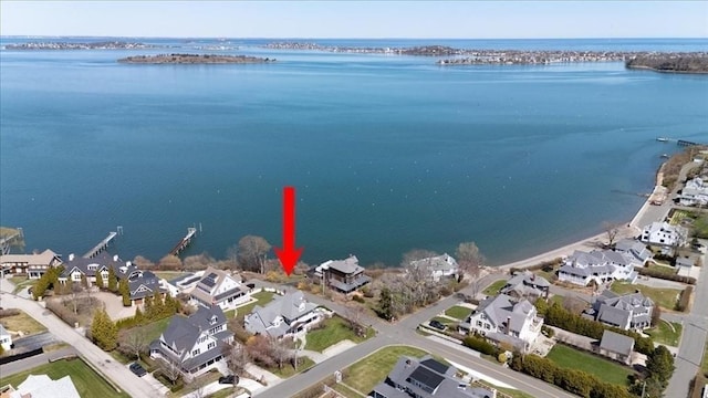 11 Paige St, Hingham, MA 02043 - view of property location with a nearby body of water and nearby suburban area