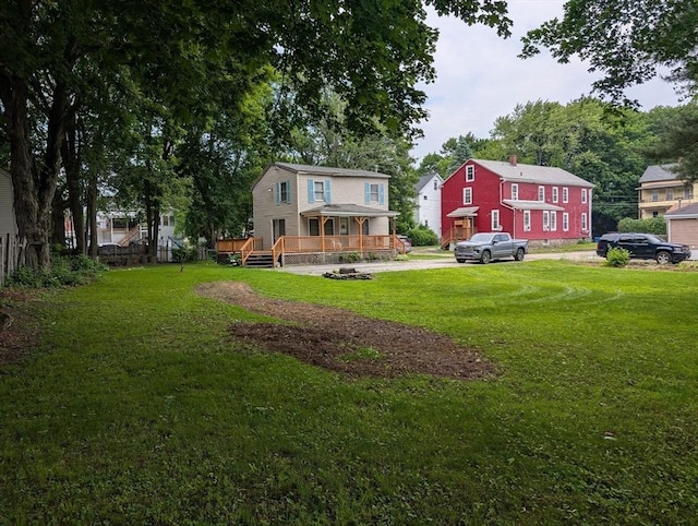 8 May St, Webster, MA 01570 - view of green lawn with a deck