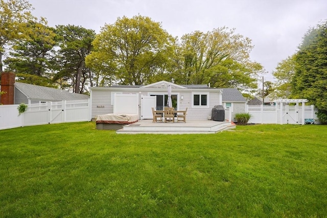 5 Birch Hill Rd, Dennis, MA 02639 - rear view of property with a deck and a gate
