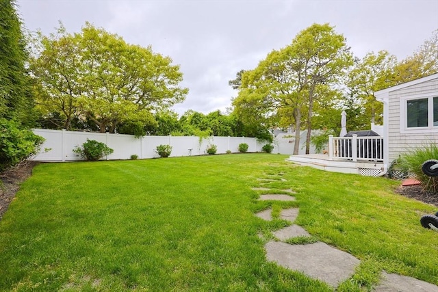 5 Birch Hill Rd, Dennis, MA 02639 - view of yard featuring a deck