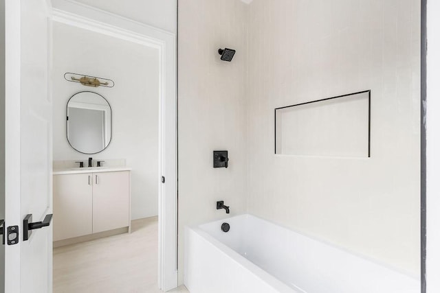 354 Linwood Ave Unit 354, Newton, MA 02460 - full bathroom featuring vanity and washtub / shower combination
