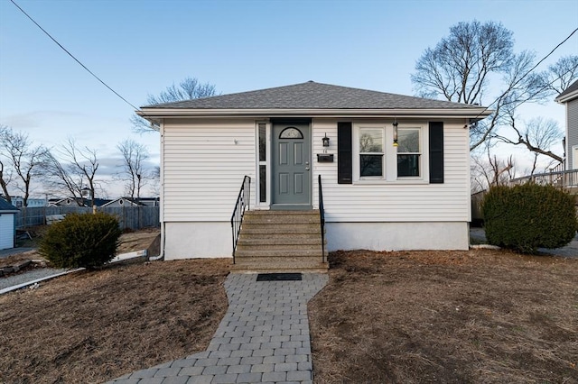 view of bungalow-style home