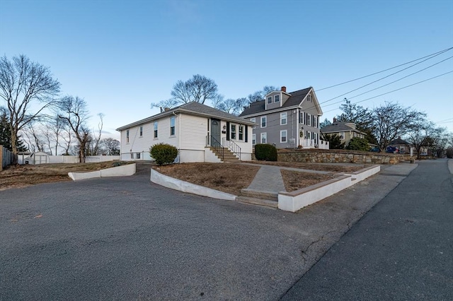 view of front of home