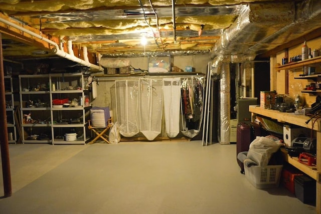 view of basement