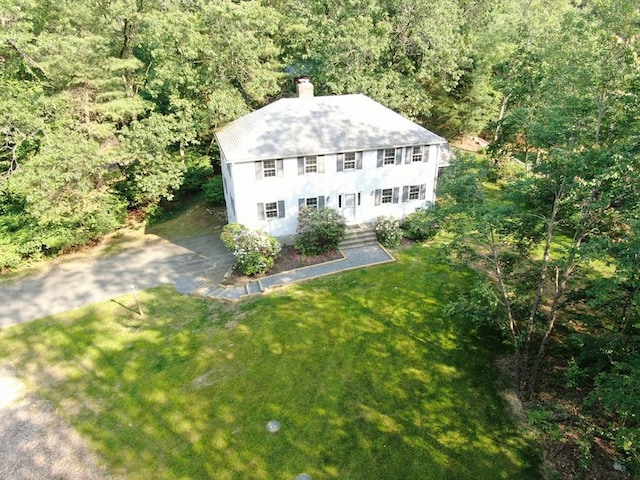 83 Cider Mill Rd, Sudbury, MA 01776 - view of subject property featuring a heavily wooded area