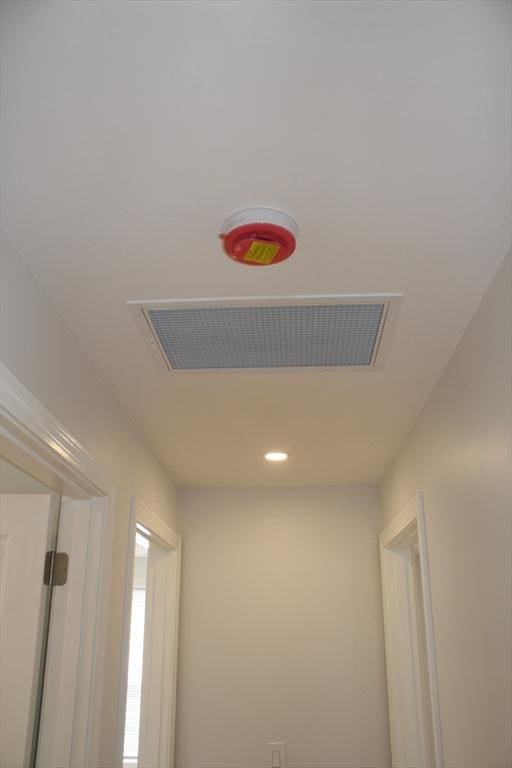 interior details featuring recessed lighting and visible vents