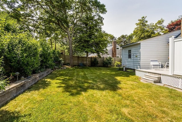 68 Fifth Ave, Barnstable, MA 02601 - view of yard featuring a deck