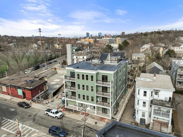 60 Williams St Unit 302, Boston, MA 02130 - birds eye view of property with a view of city