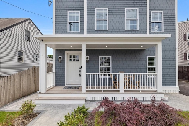 1 Wall St, Quincy, MA 02169 - view of front of house featuring a porch