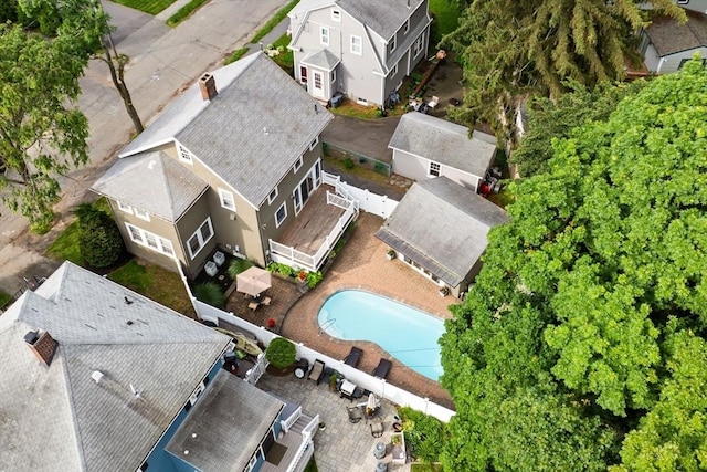 12 Moreland Rd, Quincy, MA 02169 - bird's eye view of a pool