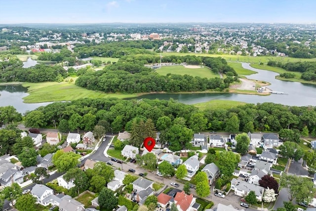 12 Moreland Rd, Quincy, MA 02169 - aerial view of property and surrounding area featuring a nearby body of water and nearby suburban area