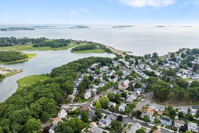 12 Moreland Rd, Quincy, MA 02169 - aerial overview of property's location featuring a large body of water and nearby suburban area
