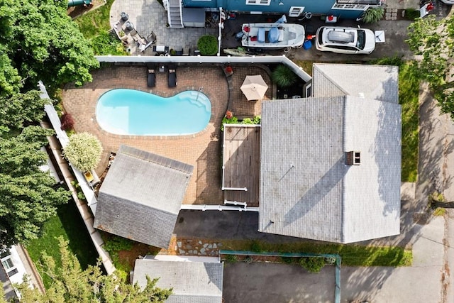 12 Moreland Rd, Quincy, MA 02169 - aerial view of a pool area